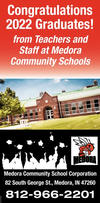 Congratulations 2022 Graduates!, Medora Community School Corporation