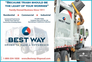 Driven To Make a Difference, Best Way Disposal