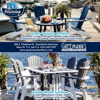 Quality Outdoor Furniture, Greemann's Furniture & Mattress Gallery, Seymour, IN